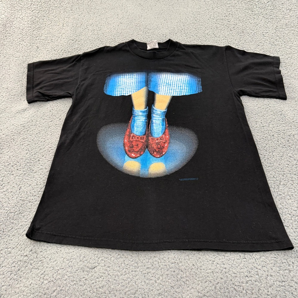 VTG 1995 Wizard of Oz T Shirt Stanley Desantis No Place Like Home Ruby Slippers